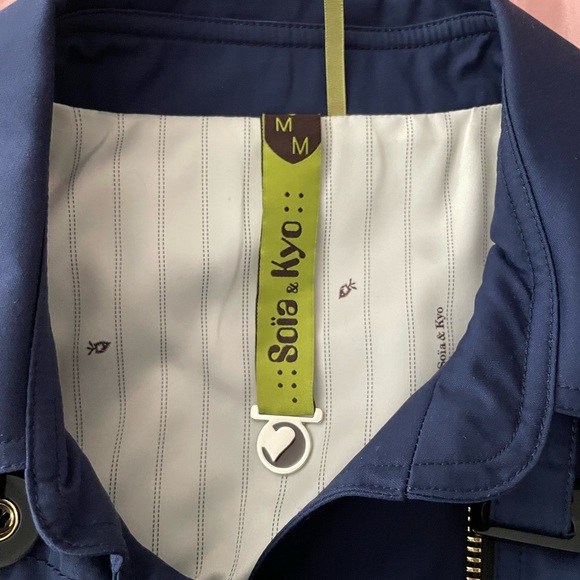 Soia and Kyo trench coat new with tags in colour navy blue - Picture 3 of 8